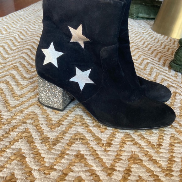 & Other Stories Glitter Star ankle boots suede 9.5 - Picture 7 of 16
